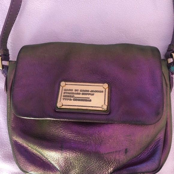 Rare Marc Jacobs holographic napa, leather crossbody bag. - Picture 13 of 13